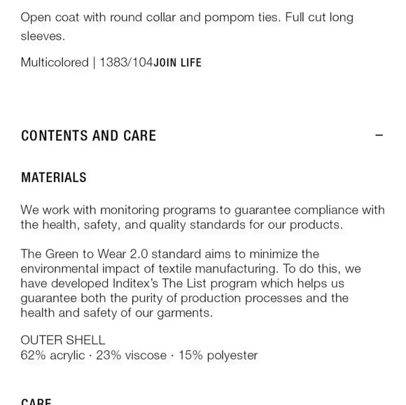 ✨SALE✨Zara Jacquard Cape Coat Special Edition - Picture 10 of 10